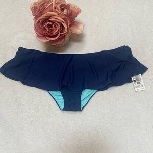 VERA BRADLEY NWT Size L 12/14 Navy Blue Bikini Bottom